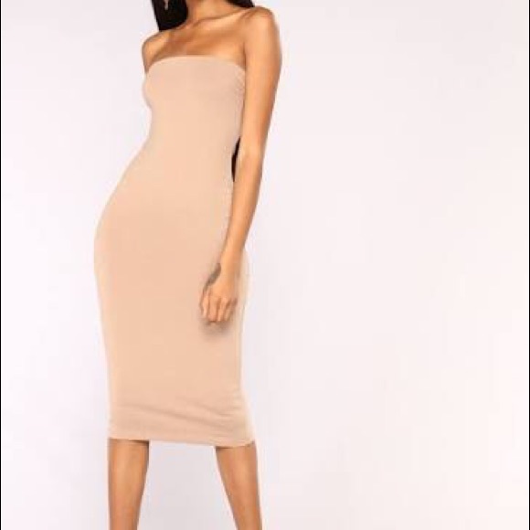 Dresses & Skirts - ❗️SALE❗️Tan Tube Dress